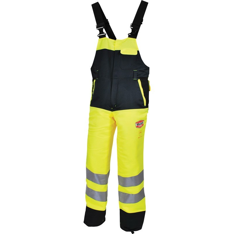 GLOW Latzhose Kettensäge