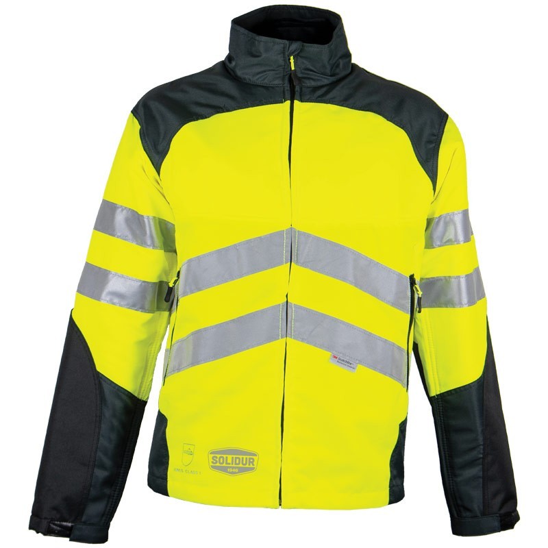 GLOW Schutzjacke Kettensäge