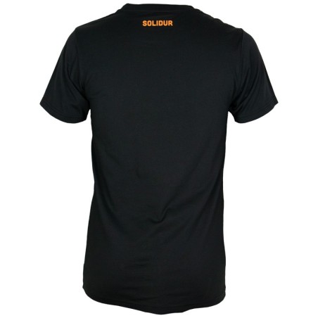 BADASS ARBORIST Schwarz-orangefarbenes T-Shirt