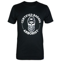 BADASS ARBORIST Schwarz-weißes T-Shirt