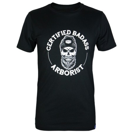 BADASS ARBORIST Schwarz-weißes T-Shirt