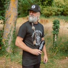 BADASS ARBORIST Schwarz-weißes T-Shirt BADASS ARBORIST Schwarz-weißes T-Shirt