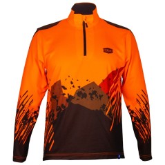 Langarm-Poloshirt High Vision