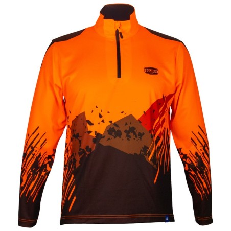 Langarm-Poloshirt High Vision
