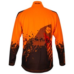 Langarm-Poloshirt High Vision