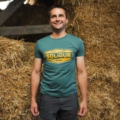 Grünes Kurzarm-T-Shirt SOLIDUR Grünes Kurzarm-T-Shirt SOLIDUR