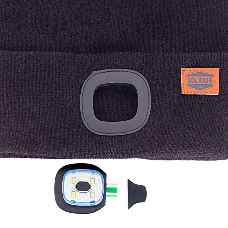 Leuchtende Wintermütze