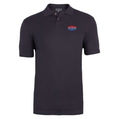 Kurzärmeliges Poloshirt mit SOLIDUR-Stickerei