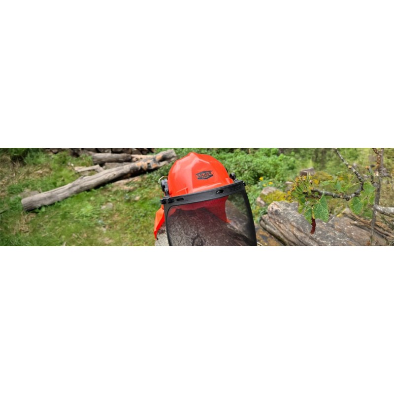 Schutzhelme für Holzfäller und Hochentaster - Sicherheit im Wald.